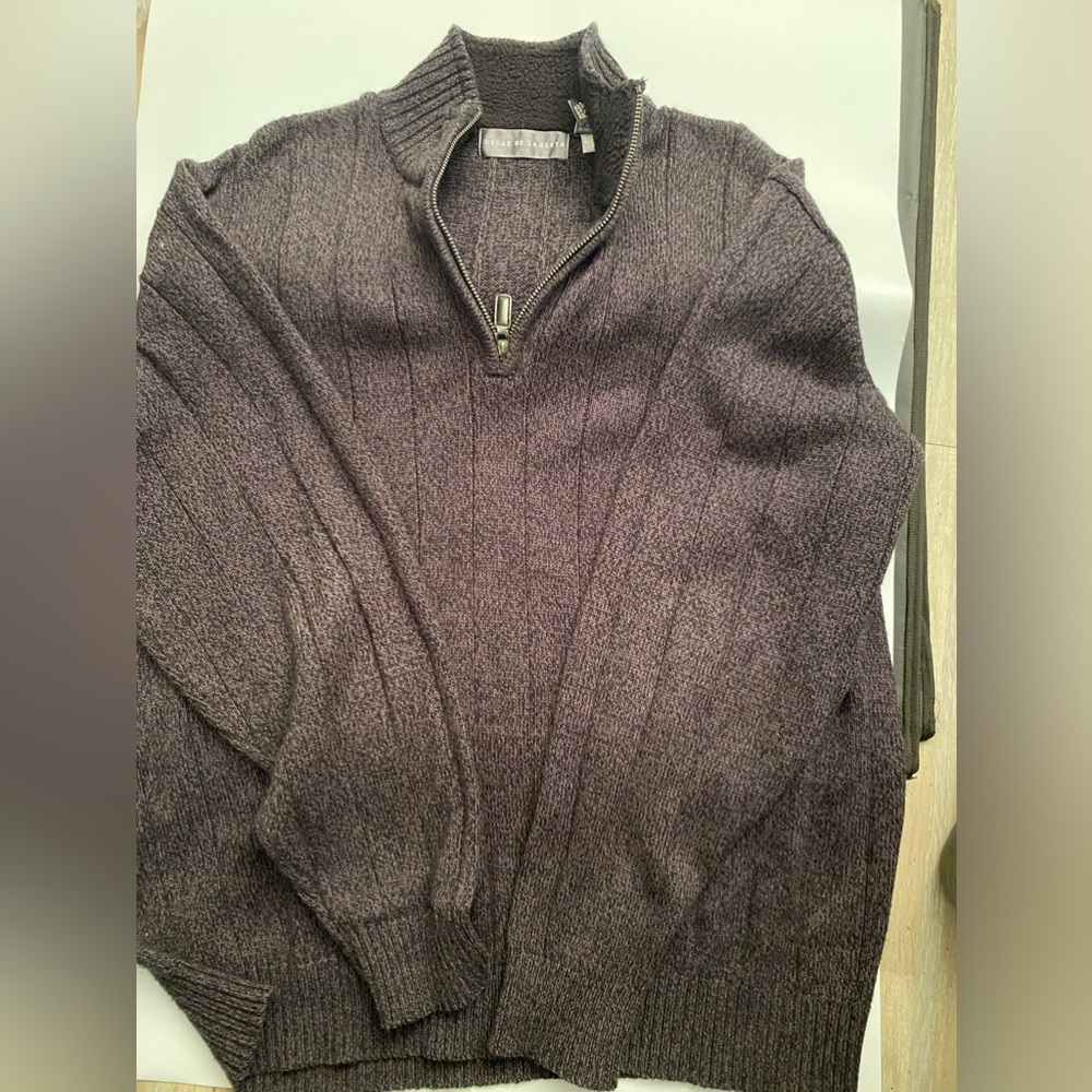 Mens Zip up round collar Oscar De la Renta